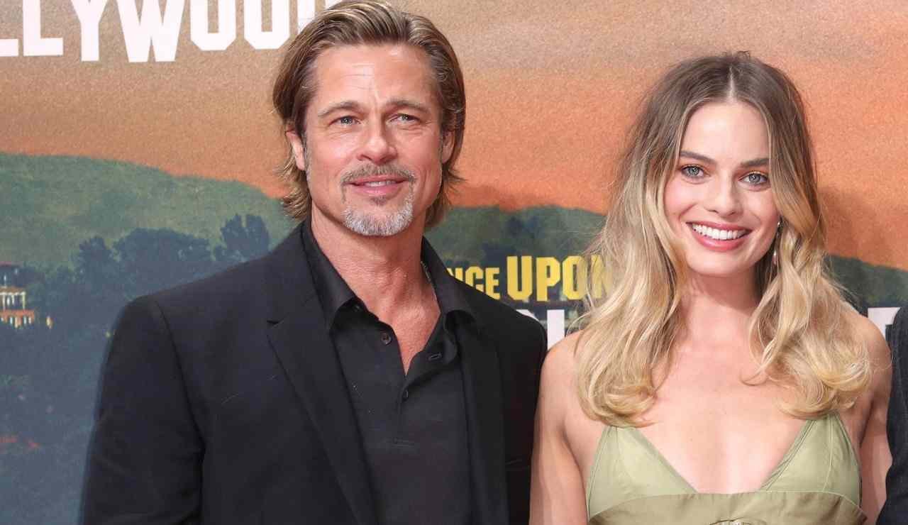 Brad Pitt e Margot Robbie - Fonte Ansa Foto