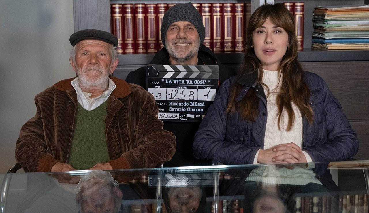 Sul set del film La vita va così